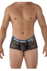 Boxer en dentelle CandyMan 99616 Trouble Maker Couleur Noir