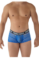Boxer en dentelle CandyMan 99616 Trouble Maker Couleur Bleu foncé