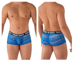 Boxer en dentelle CandyMan 99616 Trouble Maker Couleur Bleu foncé