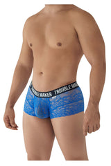 Boxer en dentelle CandyMan 99616 Trouble Maker Couleur Bleu foncé