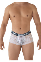 Boxer en dentelle CandyMan 99616 Trouble Maker Couleur Blanc