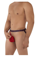 Jockstrap en dentelle CandyMan 99619 Stop Staring Couleur Rouge