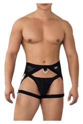 Jockstrap CandyMan 99623 avec jarretelles Couleur Noir