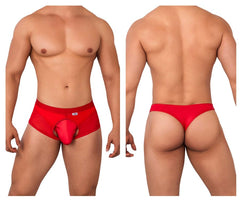 Ensemble deux pièces Boxer et String CandyMan 99629 Couleur Rouge