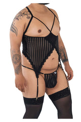 CandyMan 99654X Mesh Zweiteiliges Set Farbe Schwarz