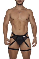 CandyMan 99675 Ensemble jock jarretière deux pièces Couleur Noir