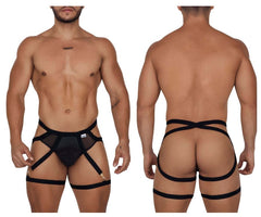 CandyMan 99675 Ensemble jock jarretière deux pièces Couleur Noir