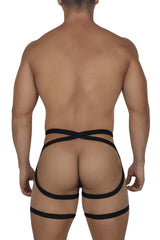 CandyMan 99675 Ensemble jock jarretière deux pièces Couleur Noir