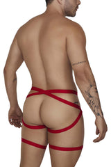 CandyMan 99675 Ensemble jock jarretière deux pièces Couleur rouge