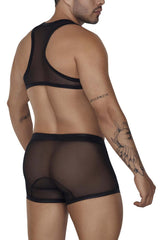 Ensemble de deux pièces avec harnais CandyMan 99680 Couleur Noir