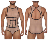 CandyMan 99683 Tüll-Bodysuit Farbe Beige