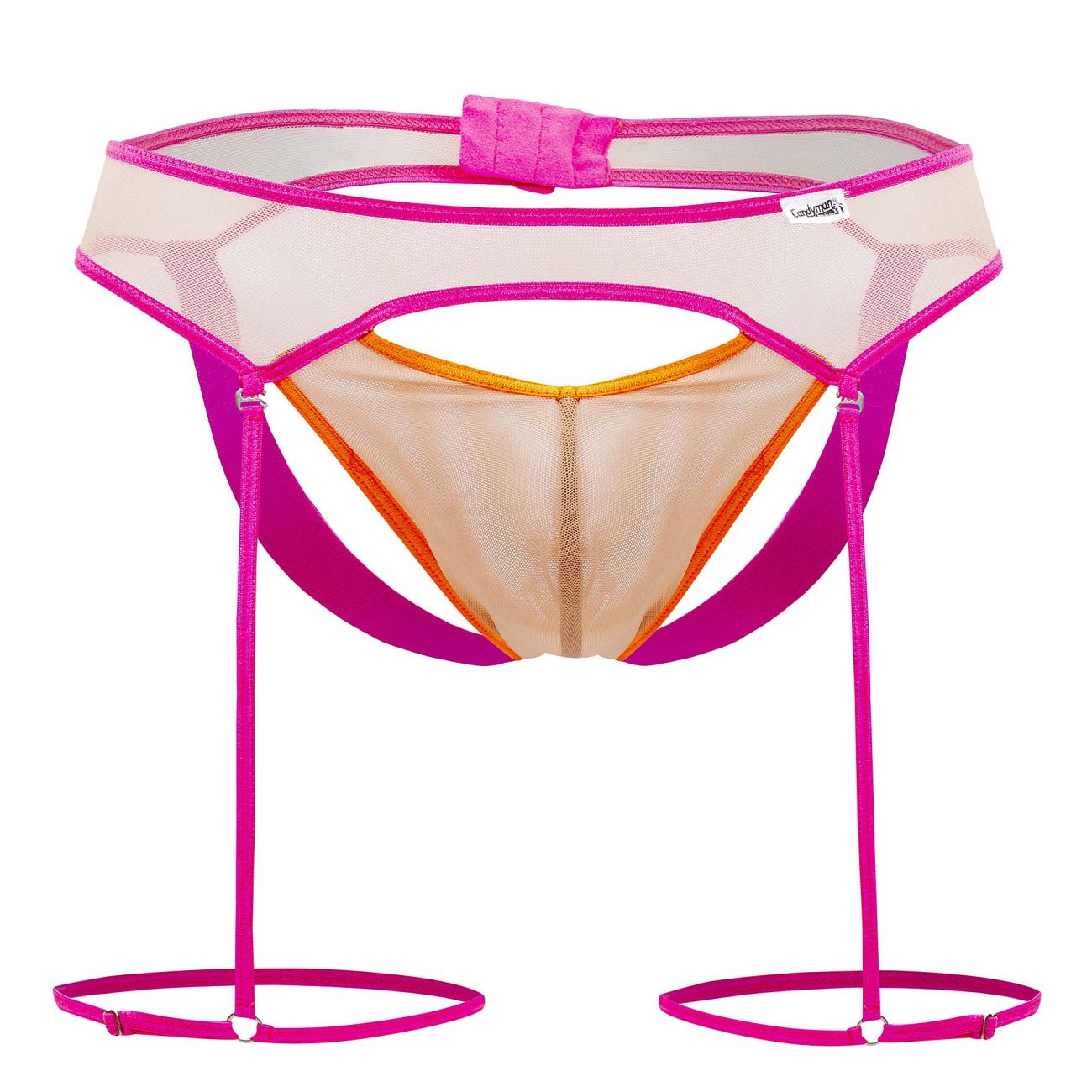 CandyMan 99687 Ensemble jarretière deux pièces Couleur beige-fluo CandyMan 99687 Ensemble jarretière deux pièces Couleur beige-fluo