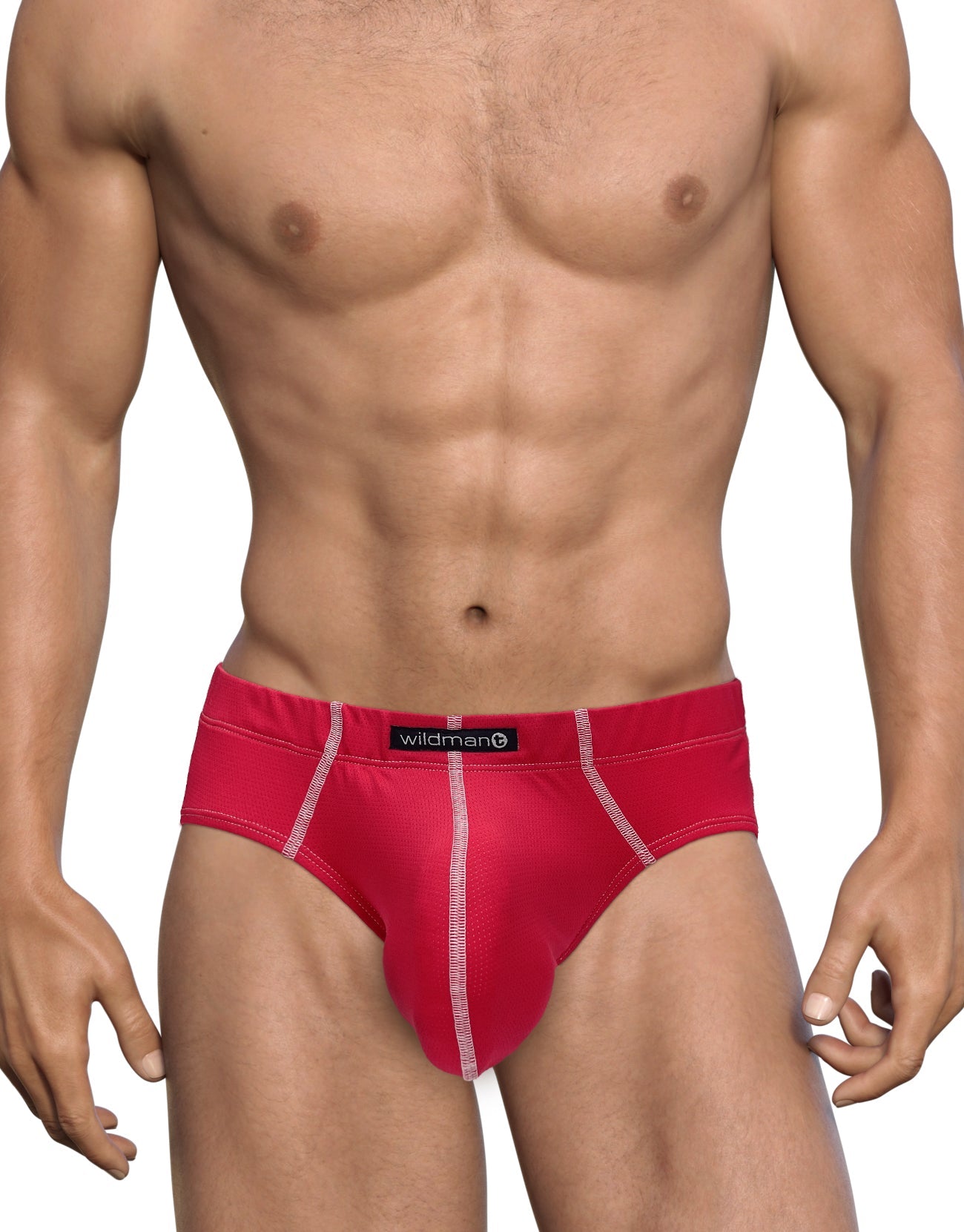 WildmanT Mesh Brief Red - EricSaloDesign.com