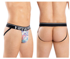 Jockstrap athlétique HAWAI 42052 Flowers Couleur Rose
