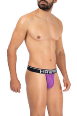Tongs en dentelle unie HAWAI 42153 Couleur violet