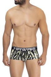 Slip en microfibre imprimé HAWAI 42182 Couleur Vert militaire