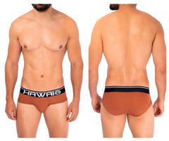 HAWAI 42191 Slip taille haute en microfibre unie Couleur ambre