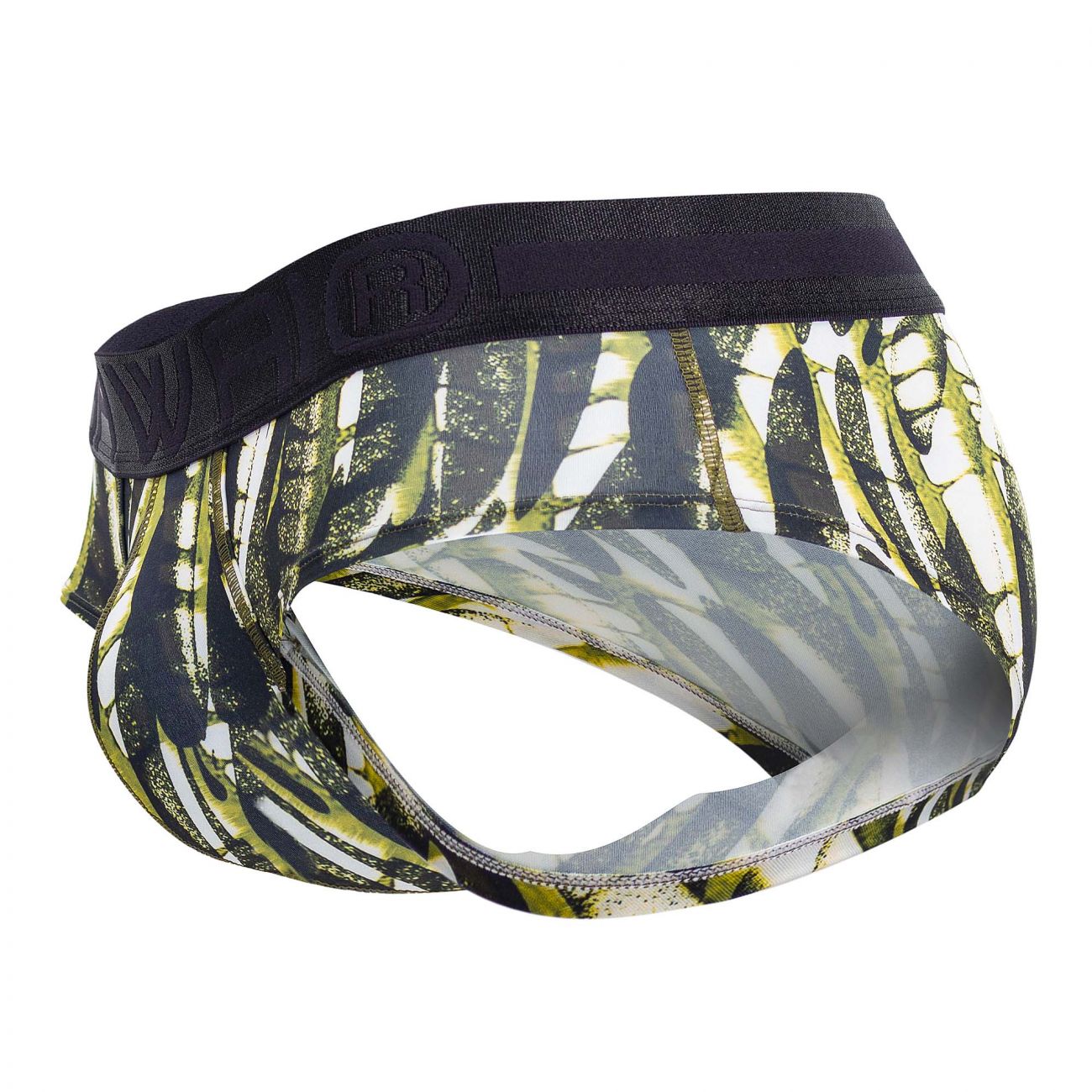 Culotte taille haute en microfibre imprimée HAWAI 42192 Couleur Vert militaire Culotte taille haute en microfibre imprimée HAWAI 42192 Couleur Vert militaire