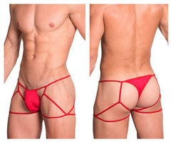 Jockstrap-Thong Hidden 971 Couleur Rouge