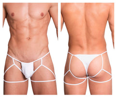 Jockstrap-Thong Hidden 971 Couleur Blanc