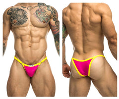 JUSTIN+SIMON XSJ12 Bikini One Color Hot Pink
