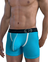 WildmanT Modal Big Boy Pouch 5" Inseam Boxer Brief Baby Blue - EricSaloDesign.com