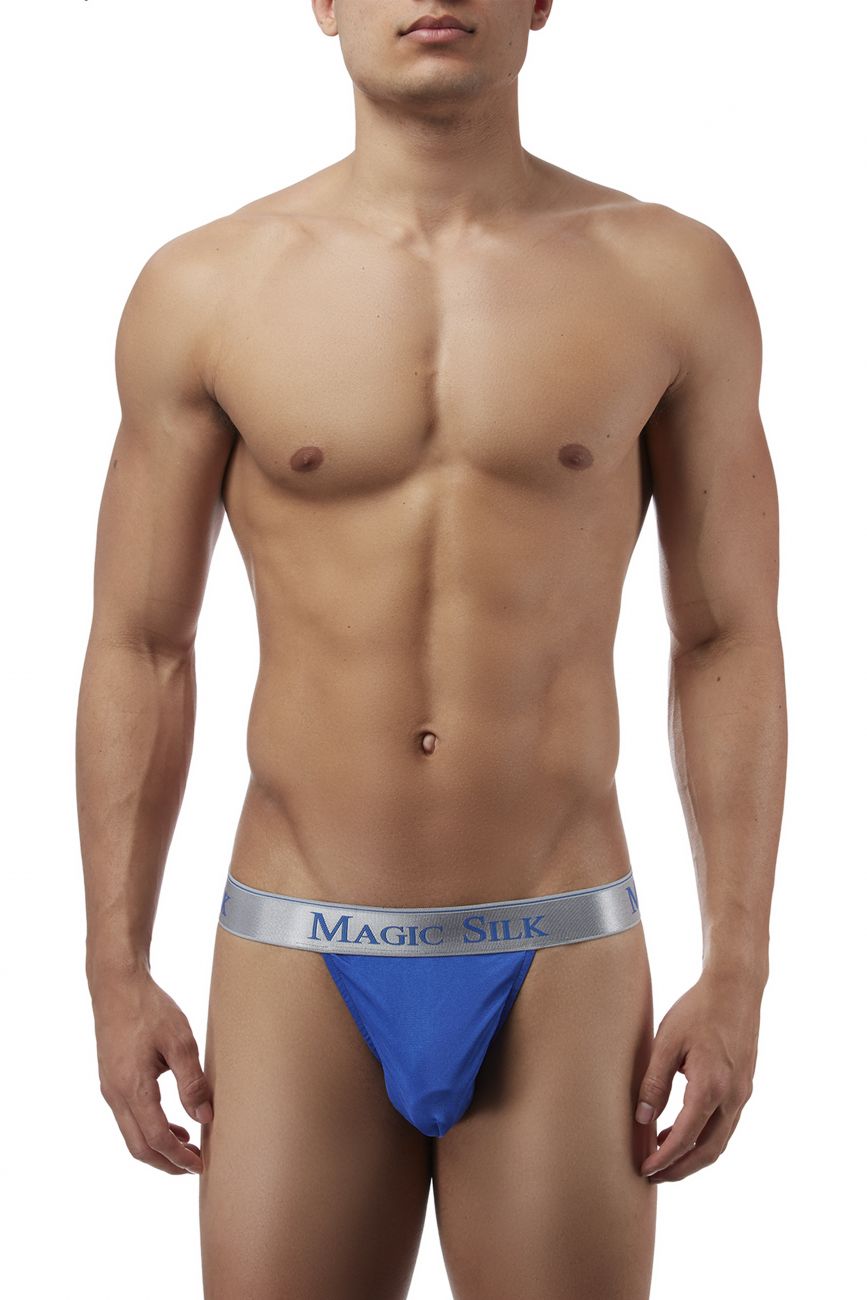 String en micro-tricot de soie Magic Silk 4586 couleur cobalt String en micro-tricot de soie Magic Silk 4586 couleur cobalt