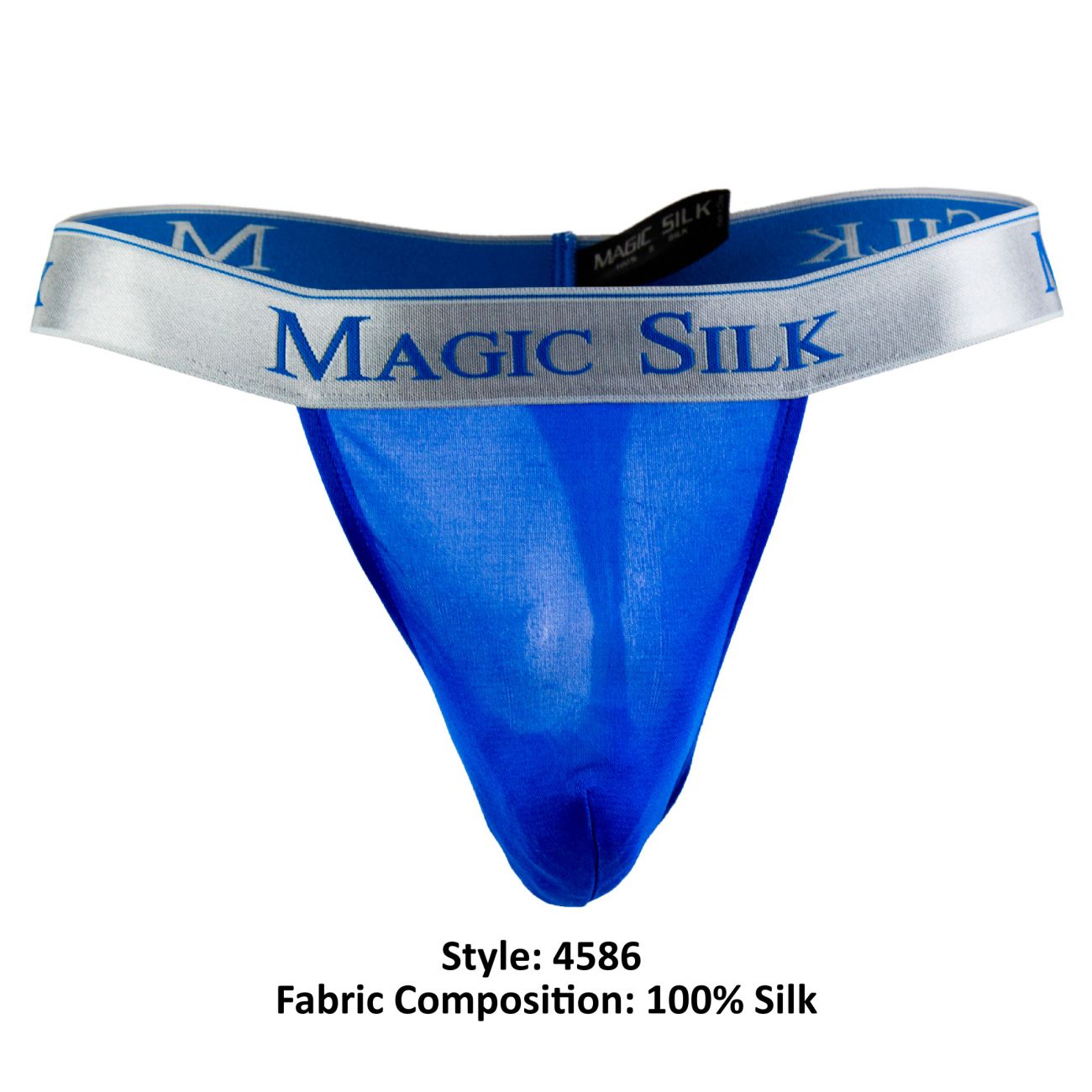 String en micro-tricot de soie Magic Silk 4586 couleur cobalt String en micro-tricot de soie Magic Silk 4586 couleur cobalt