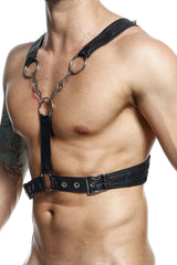 Harnais à chaîne croisée MaleBasics DMBL09 DNGEON Couleur Noir