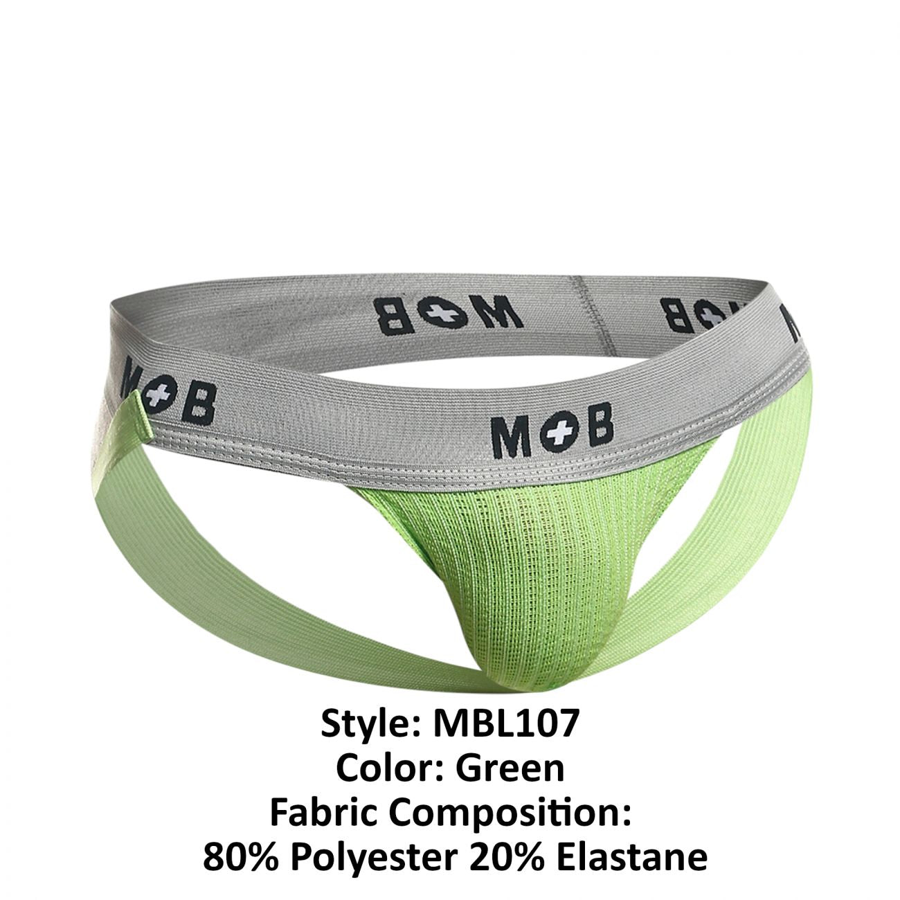 Jockstrap fétichiste classique MaleBasics MBL107 MOB 3 pouces Couleur Vert Jockstrap fétichiste classique MaleBasics MBL107 MOB 3 pouces Couleur Vert