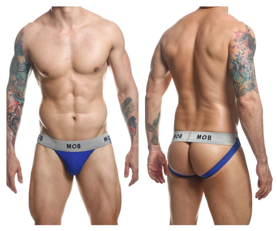 Jockstrap fétichiste classique MaleBasics MBL107 MOB 3 pouces Couleur Royal