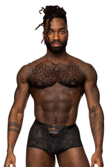 Male Power 125-284 Rude Awakening Cheeky Cutout Short Farbe Schwarz