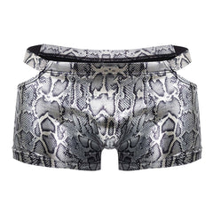 Male Power 153-282 S-naked Pouch Short Farbe Silber-Schwarz