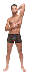 Boxer imprimé poisson Male Power 183-262 Private Screen Couleur Noir