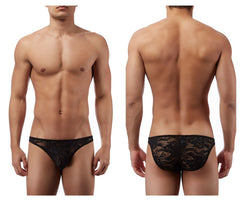 Bikini Wonder en dentelle extensible Male Power 491162 Couleur Noir