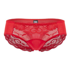 Male Power 492-280 Sassy Lace Bikini Einfarbig Beutel Farbe Rot