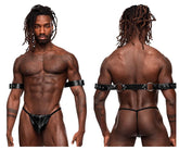 Homme Power 510-266 Cuir PU Couleur Poisson Noir