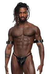 Homme Power 510-266 Cuir PU Couleur Poisson Noir