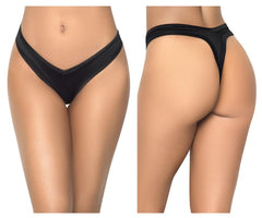 String taille haute Mapale 1096 Couleur Noir