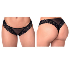 Culotte en dentelle et résille Mapale 109 Couleur Noir
