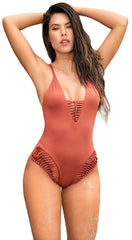 Maillot de bain une pièce Mapale 6553 couleur terracotta
