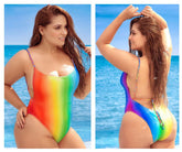 Maillot de bain une pièce Mapale 6622X imprimé arc-en-ciel