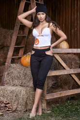 Ensemble pyjama haut et pantalon Mapale 7327 Couleur Blanc-Noir