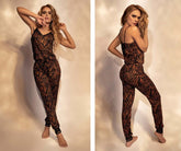 Ensemble pyjama deux pièces Mapale 7452 haut et pantalon couleur imprimé animal