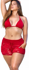 Mapale 7736X Strandshorts Überwurf, Farbe Schwarz
