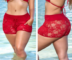 Mapale 7736X Strandshorts Überwurf, Farbe Schwarz