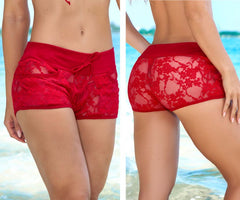 Mapale 7736 Strandshorts Überwurf, Farbe Rot