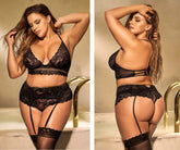 Mapale 8625X Dreiteiliges Set, Farbe Schwarz