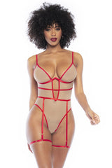 Mapale 8818 Teddy Couleur Nude-Rouge