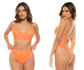 Ensemble deux pièces Mapale 8830 Margo couleur orange vif